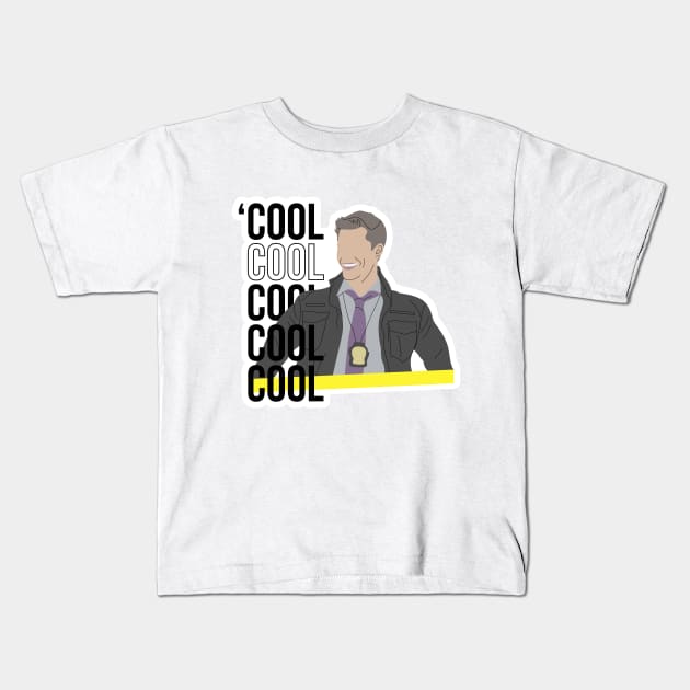 Brooklyn 99 Jake Peralta Kids T-Shirt by EllaPhanta